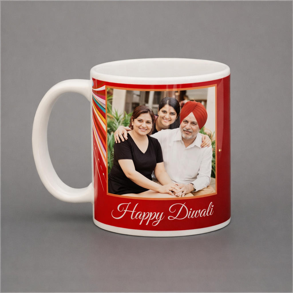 Personalized Diwali Photo Mug