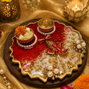 Handcrafted Resin Pooja Thali