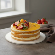 Passionfruit Tropical Vanilla Torte Cake