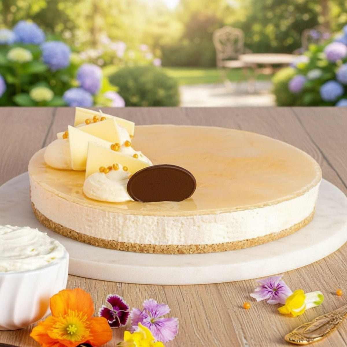 French Vanilla Glaze Cheesecake