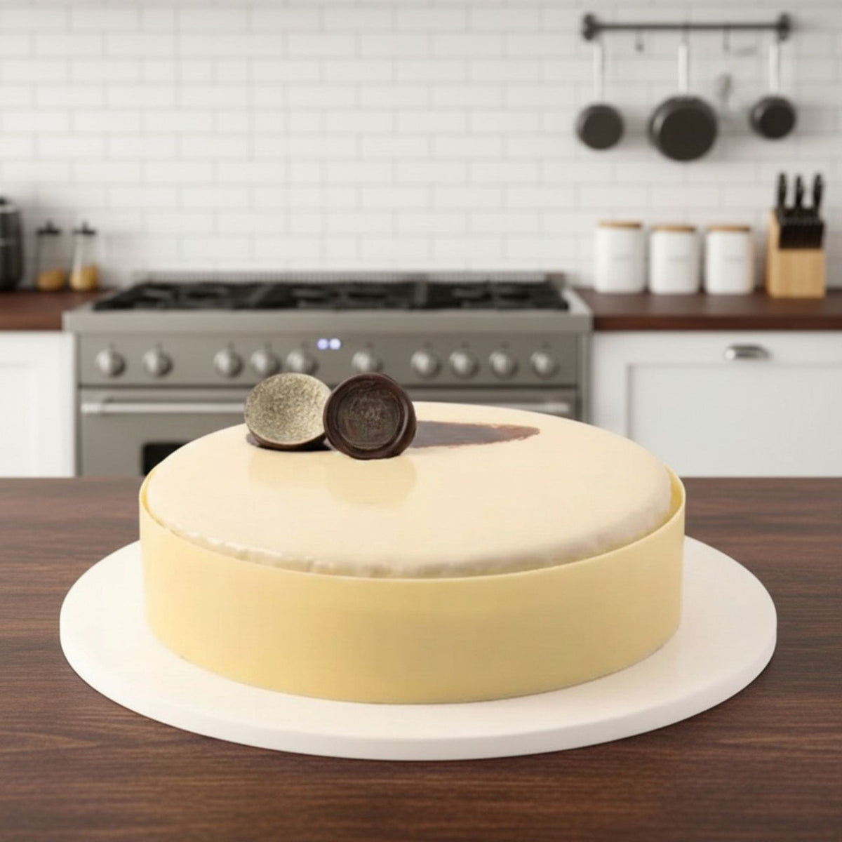 Belgian White Chocolate Mud Cake