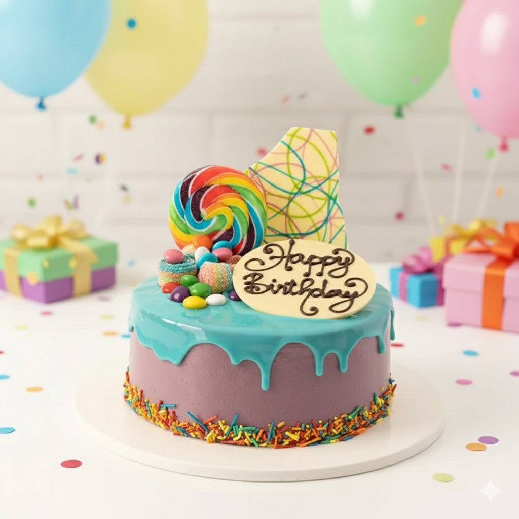 Candyland Birthday Delight Cake