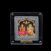 999 Silver Laxmi Ganesha Frame