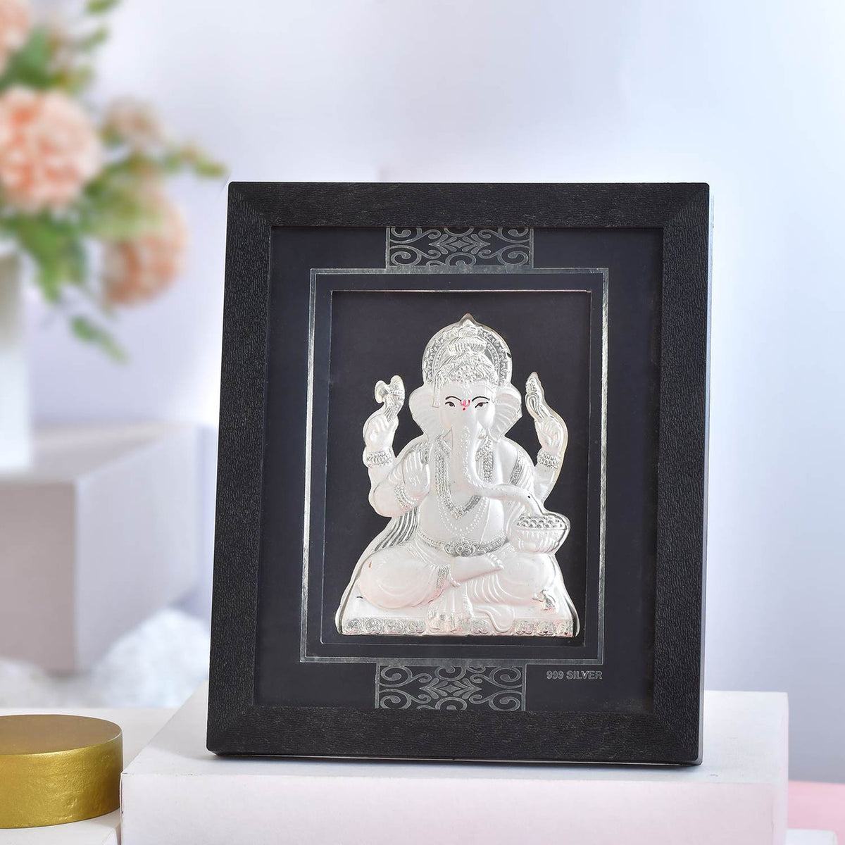 999 Silver Ganesha Frame