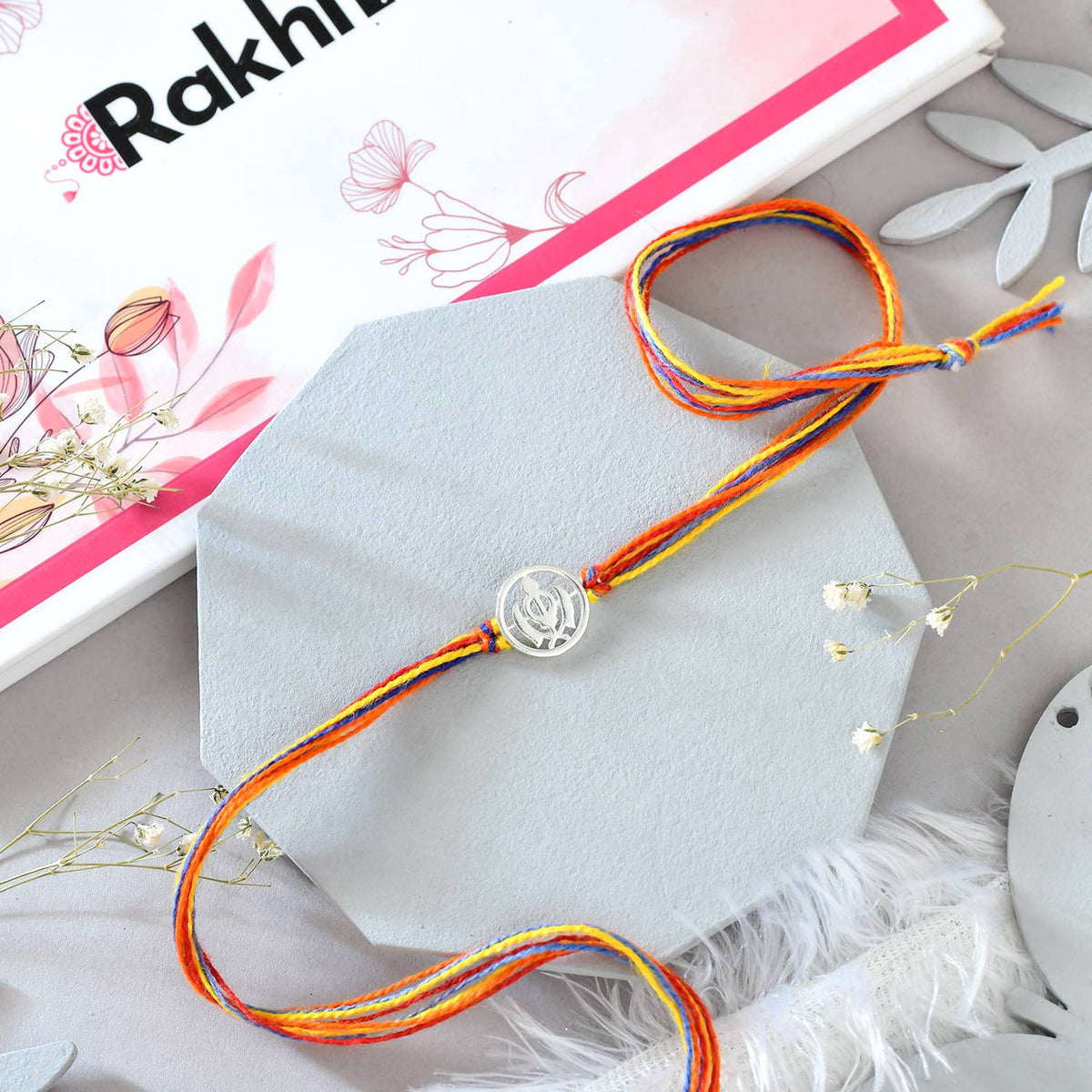 ਖੰਡਾ ਰਾਖੀ (Khanda Rakhi) 925 Silver Rakhi For Bhai