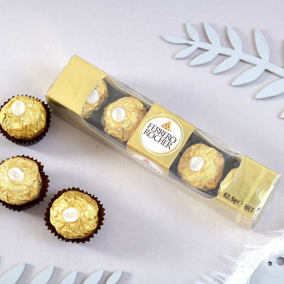 Ganesha 925 Silver Rakhi For Bhai with Ferrero Chocolates