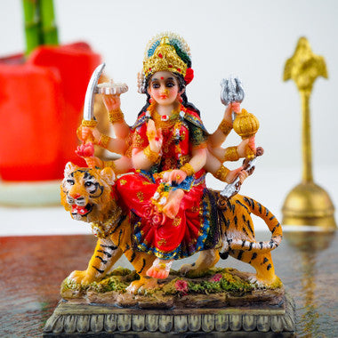 Divine Maa Durga Statue with Soan Papdi