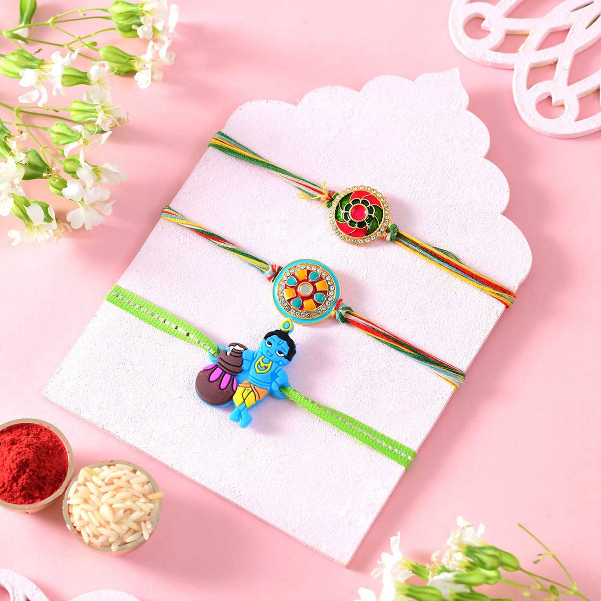 Set of 2 Rakhi & Kids Rakhi