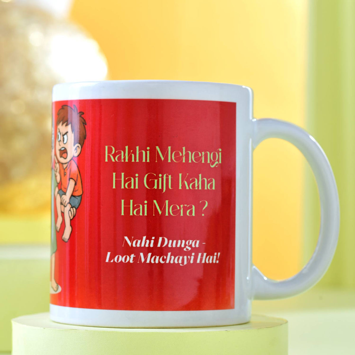Personalized Photo Mug with Om Rakhi & Ferrero Rocher