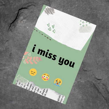 I Miss You Greeting Card
