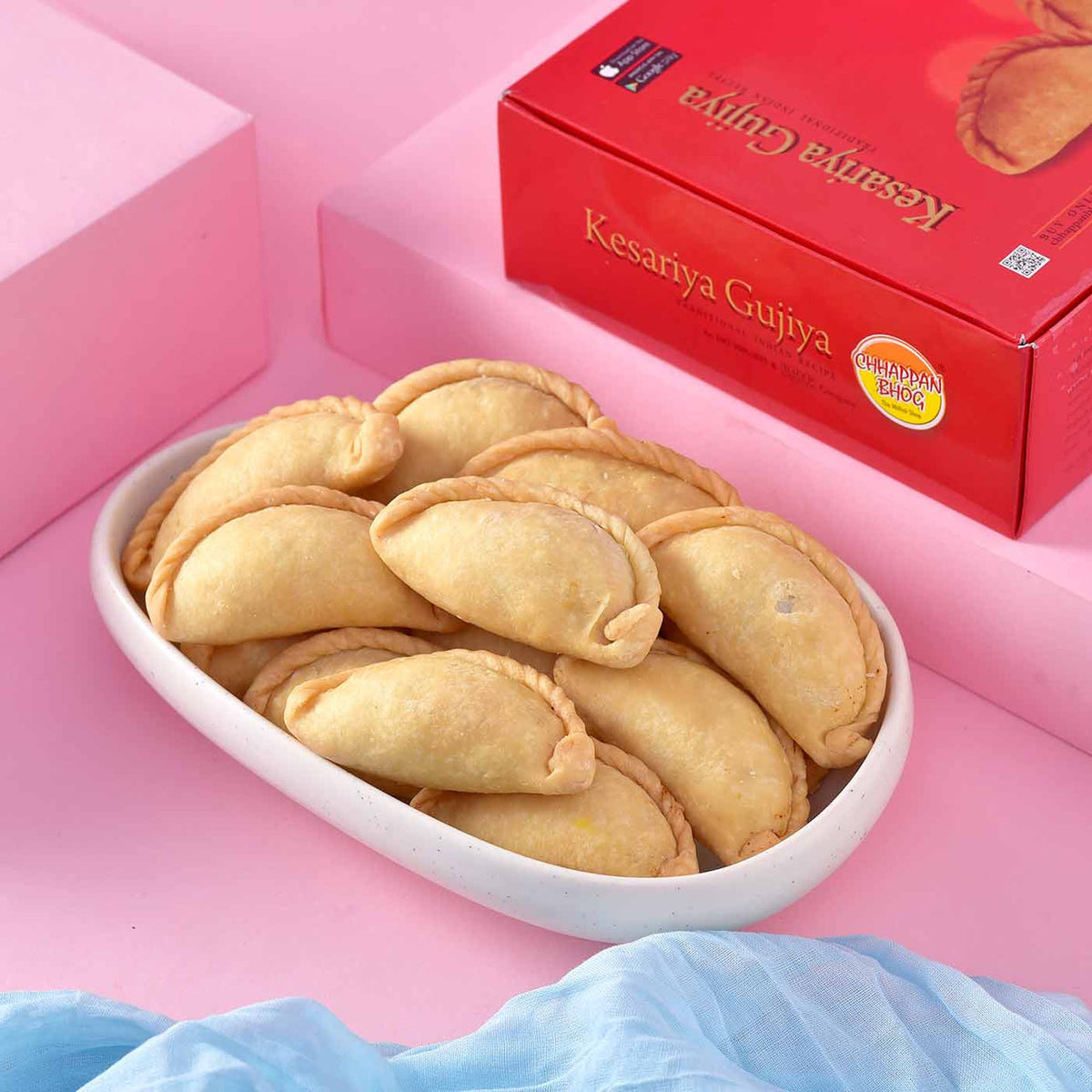 Organic Holi Gulal & Dry Gujiya Celebration Set