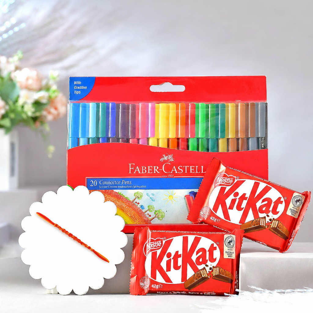 Bhai Dooj Thread with Colours & Chocolate Treats