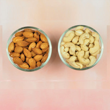 Brass Laxmi Diya with Dry Fruits