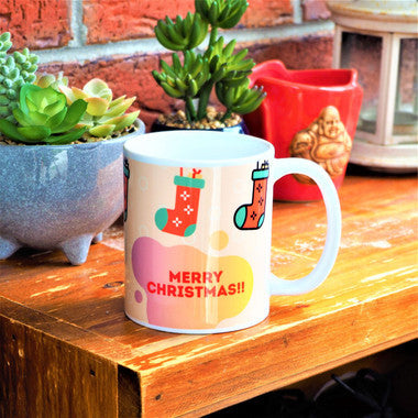 Christmas Cheer Quote Coffee Mug