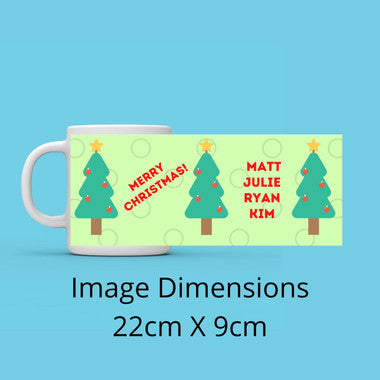 Personalized Merry Christmas Name Mug