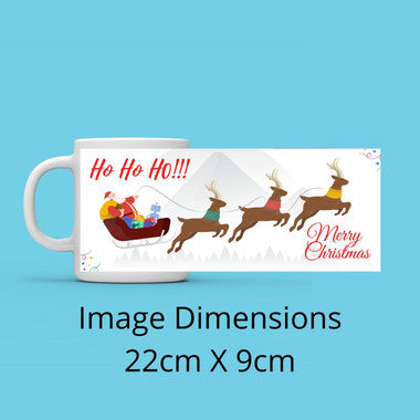 Ho Ho Ho Christmas Santa Mug
