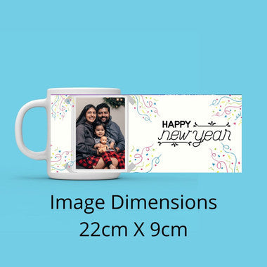 Personalized Happy New Year Photo Mug