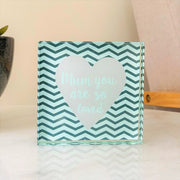 Elegant Solid Glass Photo Frame