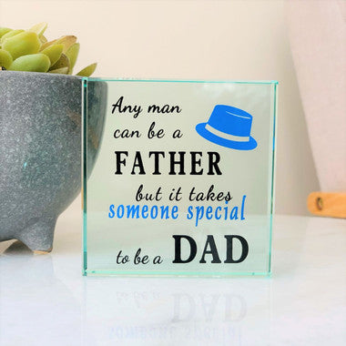 To Be a Dad Glass Frame