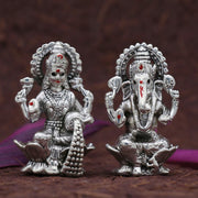 925 Silver Ganesha Laxmi Statue 21gm