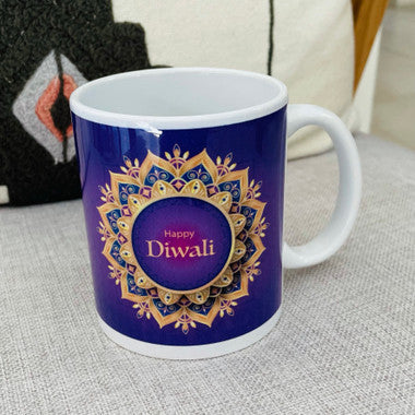 Personalized Diwali Cushion & Mug Combo