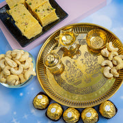 Divine Diwali Hamper with Pooja Thali, Sweets & Chocolates