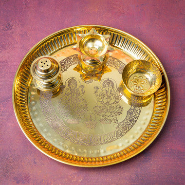 Divine Diwali Hamper with Pooja Thali, Sweets & Chocolates