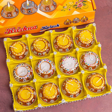 Kalash Diya Set - Pack of 12