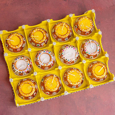 Kalash Diya Set - Pack of 12
