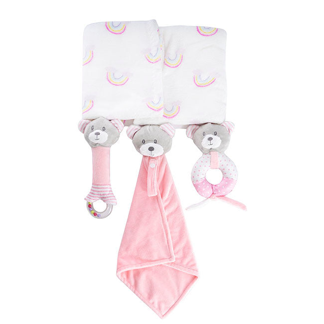 Baby Pink Plush Bear Gift Pack