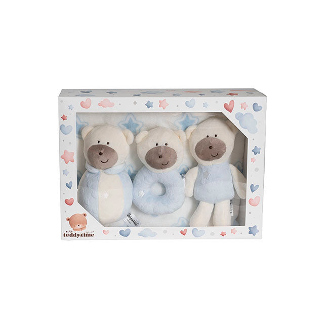 Baby Blue Plush Bear Gift Pack