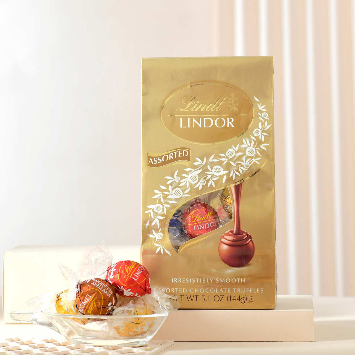 Two Rakhi Set With Lindt Assorted Chocolates