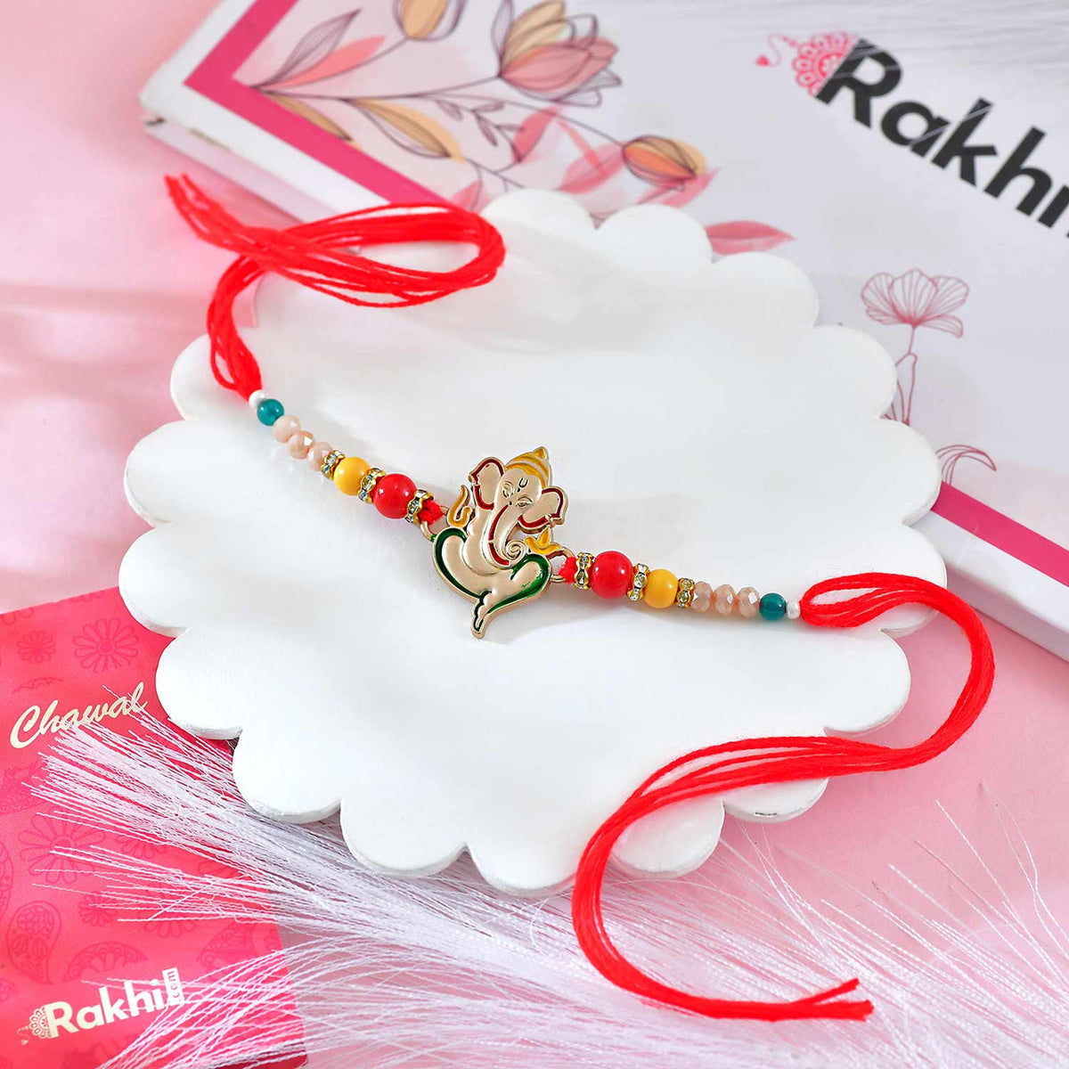 Siddhivinayak Rakhi with Besan Laddoo