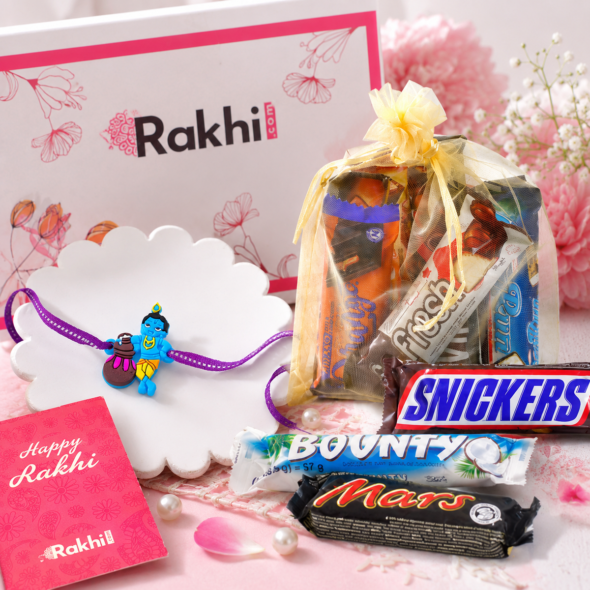 Bal Krishna Rakhi with Chocolate Delight Hamper