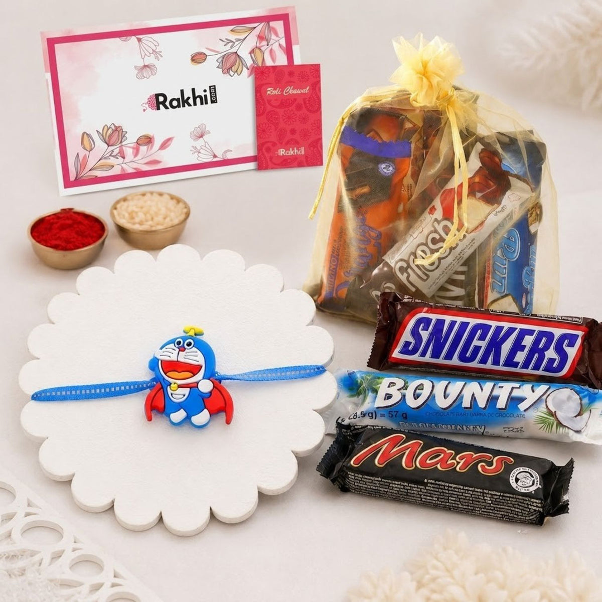 Doraemon Kids Rakhi Gift Hamper