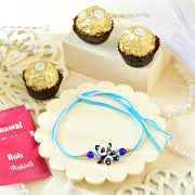 Cute Panda Kids Rakhi with Ferrero Rocher