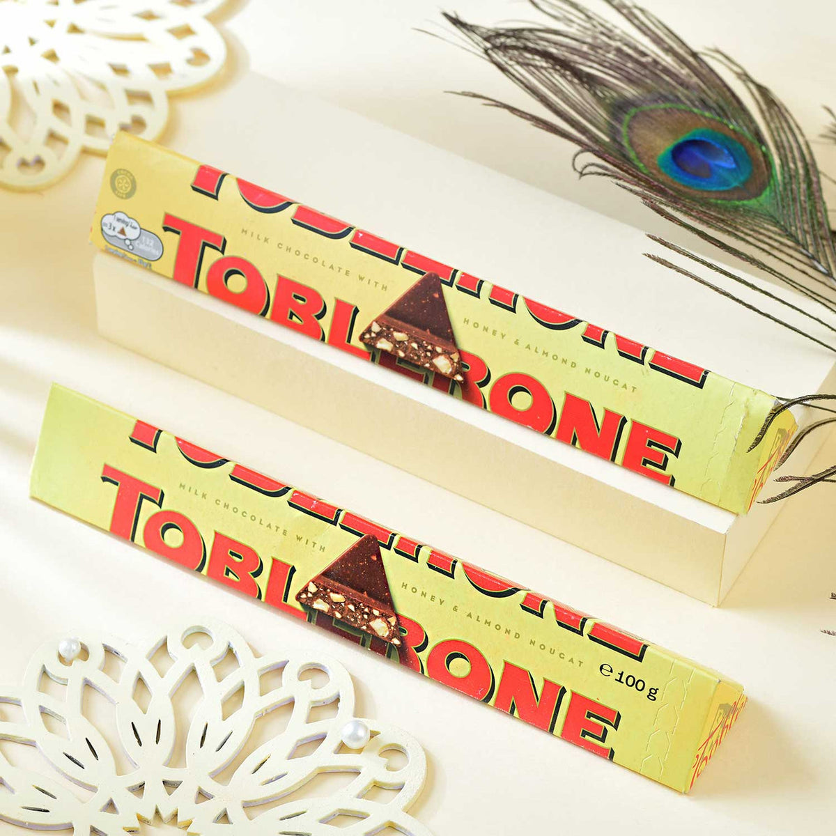 Little Krishna Kid's Rakhi With Toblerone Chocolates