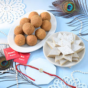 Gold Plated Divine Om Rakhi Sweet Gift Combo