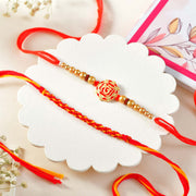 Divine Om & Braided Thread Rakhi Set