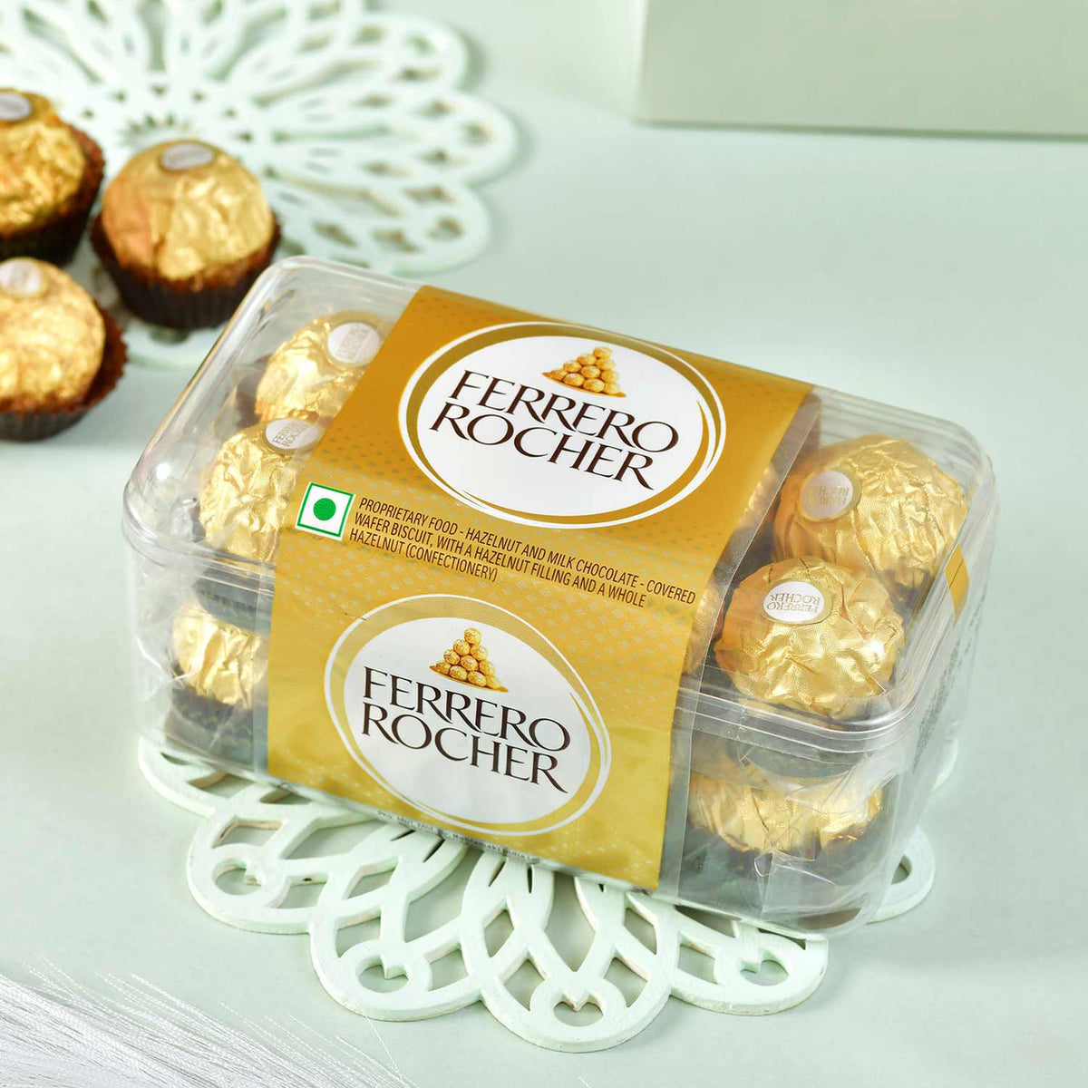 Two Rakhi Set With Kaju Katli & Rocher