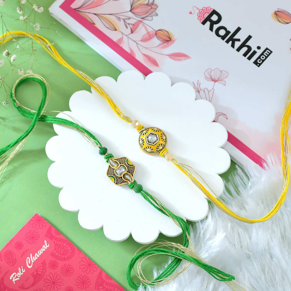 Duo Rakhi Set with Toblerone Chocolates