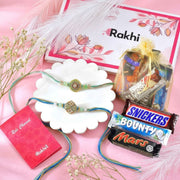 Set of 2 Rakhi With Assorted Chocolates