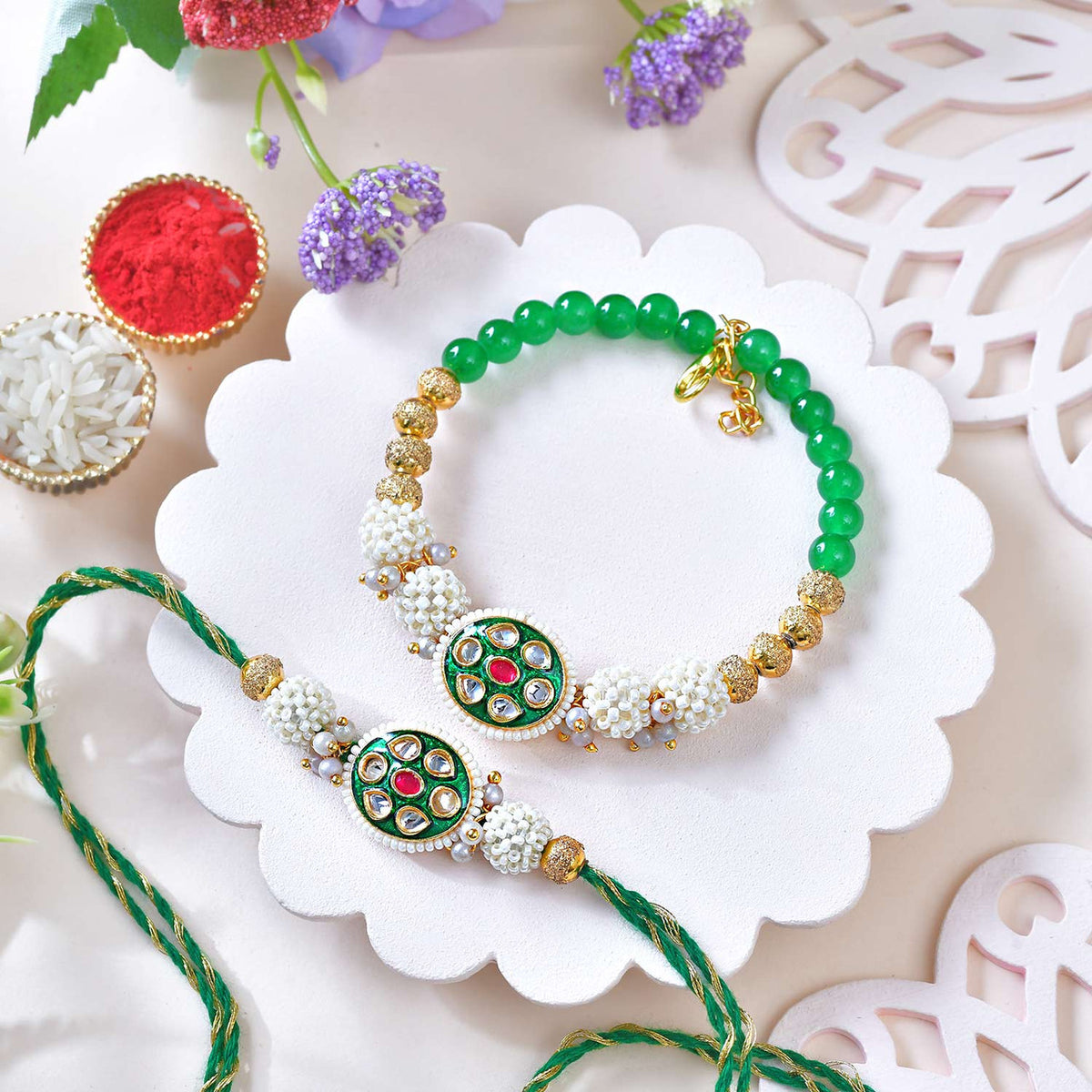 Best Bhai Bhabhi Rakhi Set