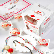 Designer Rakhi & Bracelet Combo with Ferrero Raffaello