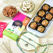 Premium Dubai Chocolate Rakhi Hamper