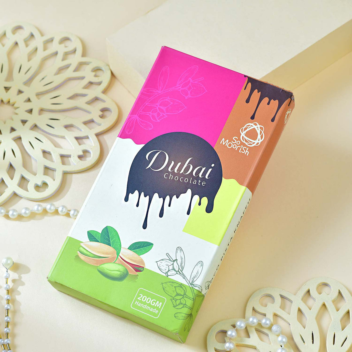 Premium Dubai Chocolate Rakhi Hamper