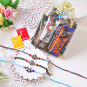 Family Rakhi Trio with Imported Chocolates
