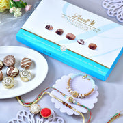 Designer Rakhi Set with Lindt Chocolatier Collection