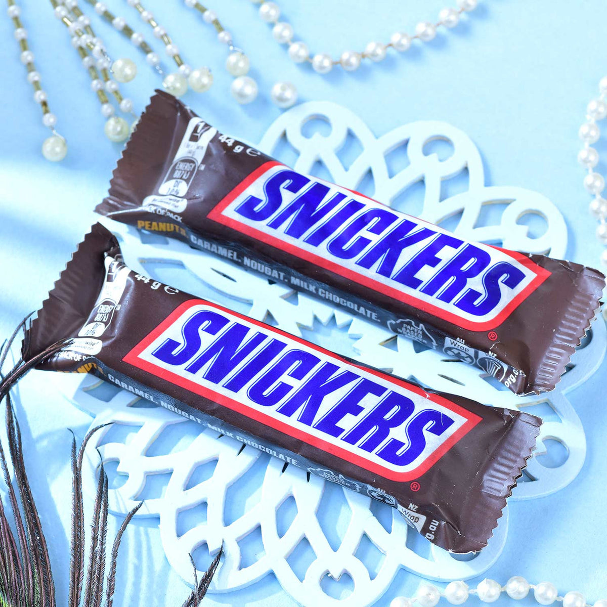 Designer Rakhi Set with Besan Laddoo & Snickers