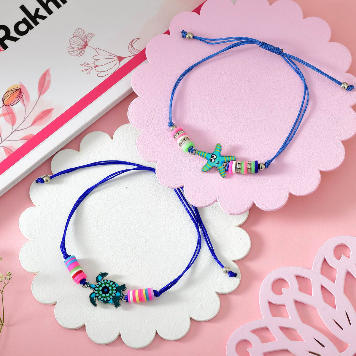 Set of 4 Adorable Kids Rakhi